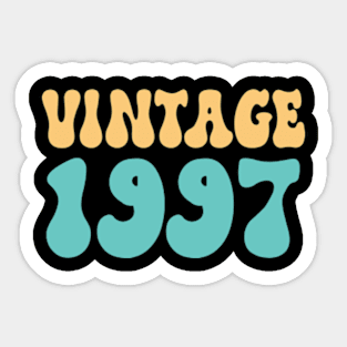 vintage birthday 1997 Sticker